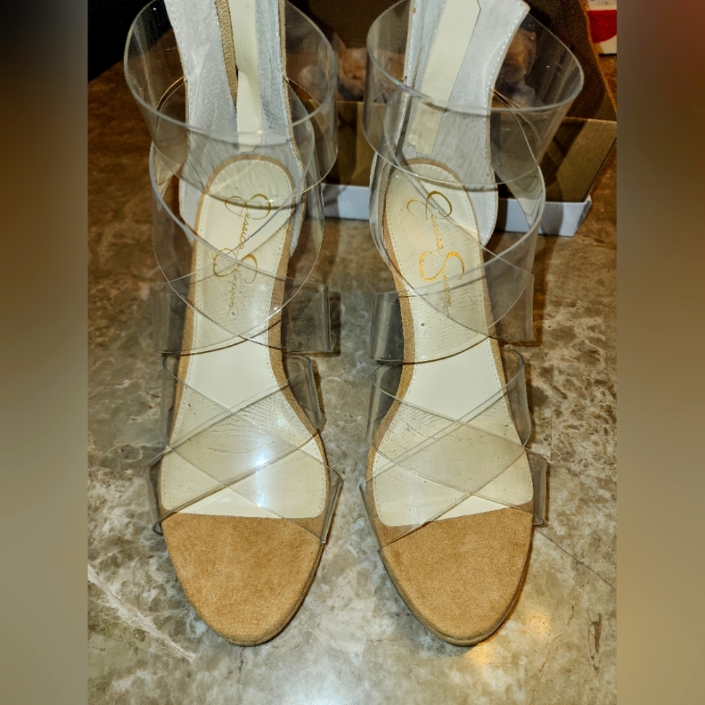 Brand New Jessica Simpson Clear heels!!!